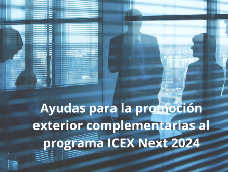 Ayudas para la promoción exterior complementarias al programa ICEX Next 2024